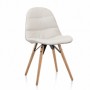 Bontempi Casa Mood Upholstered Chair Wood Legs
