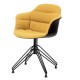 Bontempi Casa Mood Upholstered Spider Leg Chair With Arms