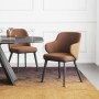 Calligaris Foyer Wood Leg Chair With Arms
