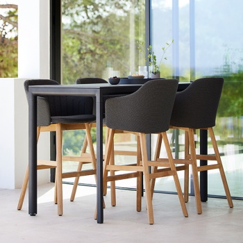 Cane line Choice Bar Stool Wood Legs