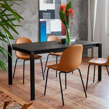 Connubia Calligaris Eminence Wood With Metal Legs Table