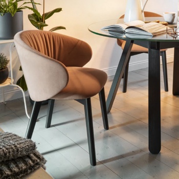 Connubia Tuka Soft Chair Wood Legs