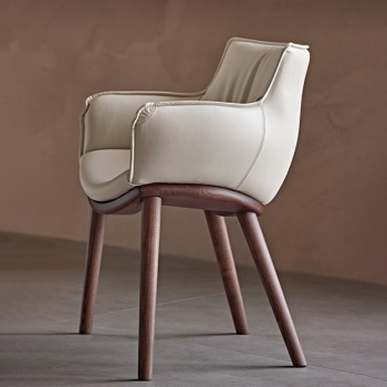 Cattelan Italia Rhonda Chair Wood Legs