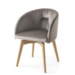 Connubia Calligaris Rosie Soft Chair Wood Legs