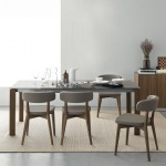 Connubia Calligaris Eminence Glass With Wood Legs Table