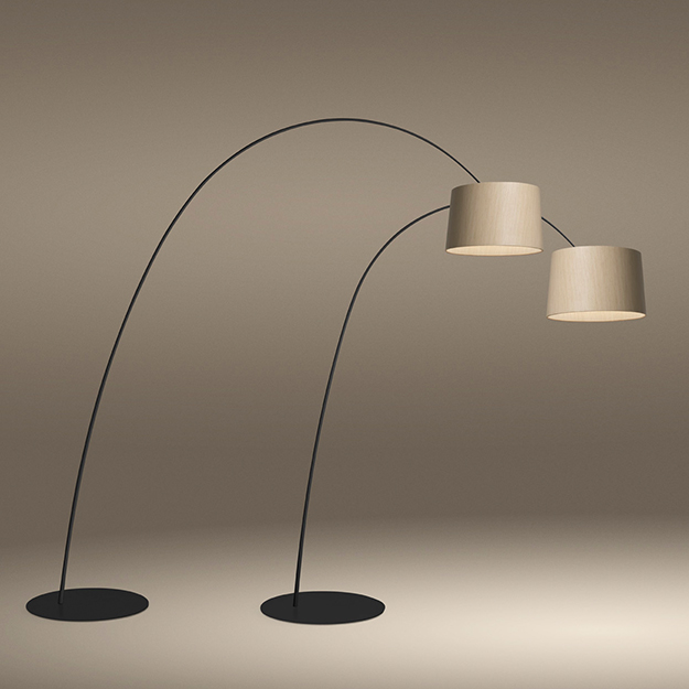 Foscarini Twiggy Wood Floor Lamp, Contemporary Wooden Floor Lamps Uk