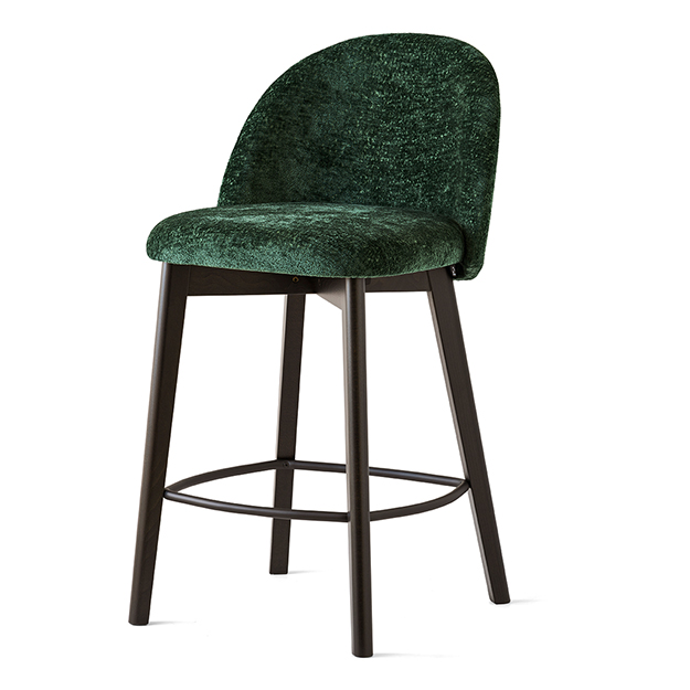 Connubia Calligaris Tuka Mid Bar Stool Wood Legs