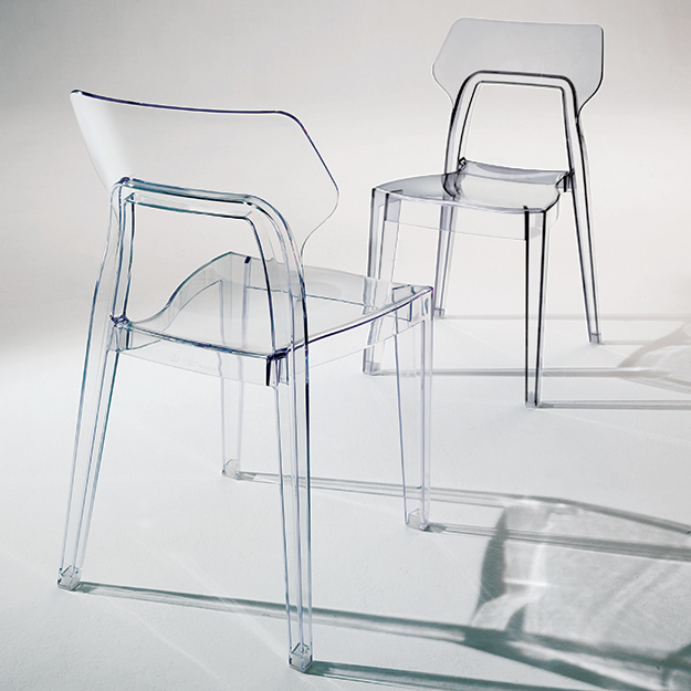 イタリア製 BONTEMPI CASA クリア チェア ARIA 透明