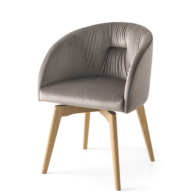 Connubia Calligaris Rosie Soft Chair Wood Legs