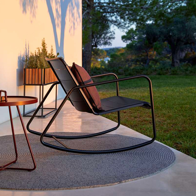 Cane Line Copenhagen Rocking Chair, Modern Outdoor Rocking Chairs