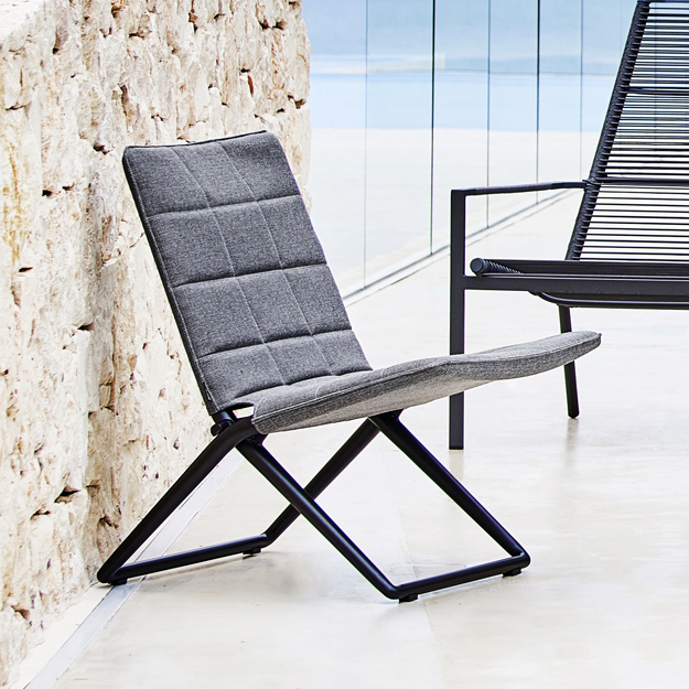 Cane Line Traveller Folding Lounge Chair, Outdoor Lounge Chairs Uk