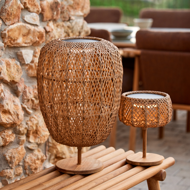 Cane line Illusion Glow Solar Powered Table Lamp