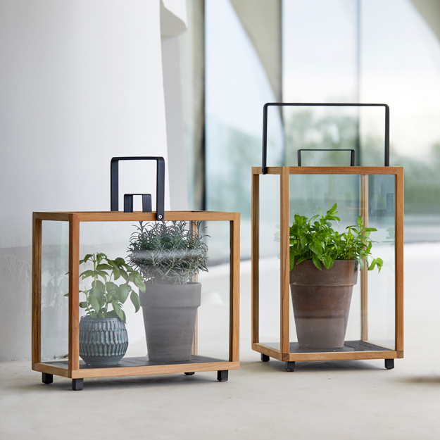 Caneline Lighthouse Teak Lantern