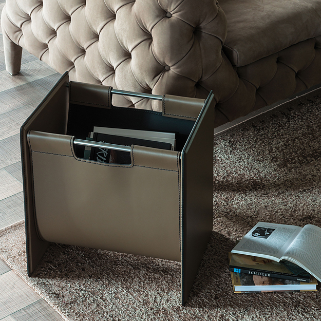 Contemporary Magazine Holder Modern Magazine Rack Handmade Bent