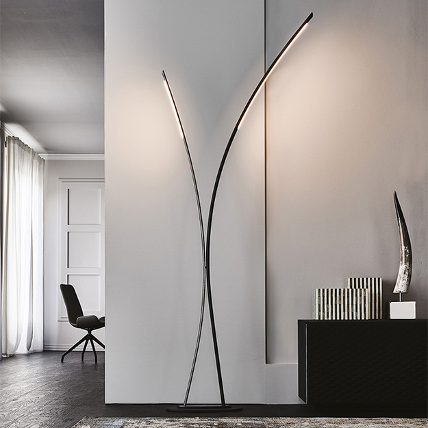 Cattelan Italia Twin Floor Lamp, Best Floor Lamps For Living Room Uk