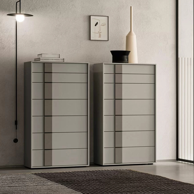 Linear Stripe Tall Chest Of Drawers