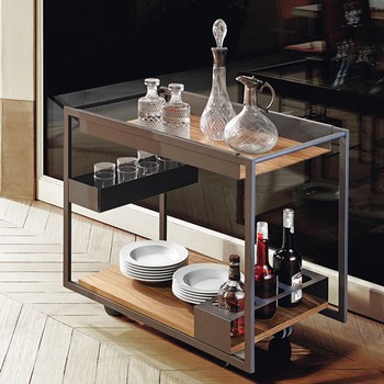 Cattelan Italia Mojito Wood Trolley